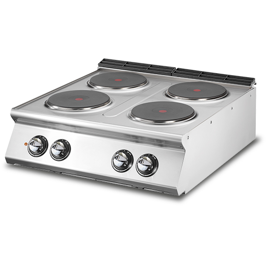 VS7080PCET || ELECTRIC RANGE, TOP VERSION, 4 ROUND HOT PLATES